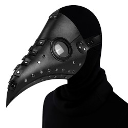 steampunk nailed long beak cosplay mask