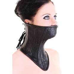 neck corset neck corsage lamb leather