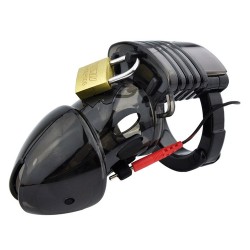 electro lockdown estim male chastity cage black